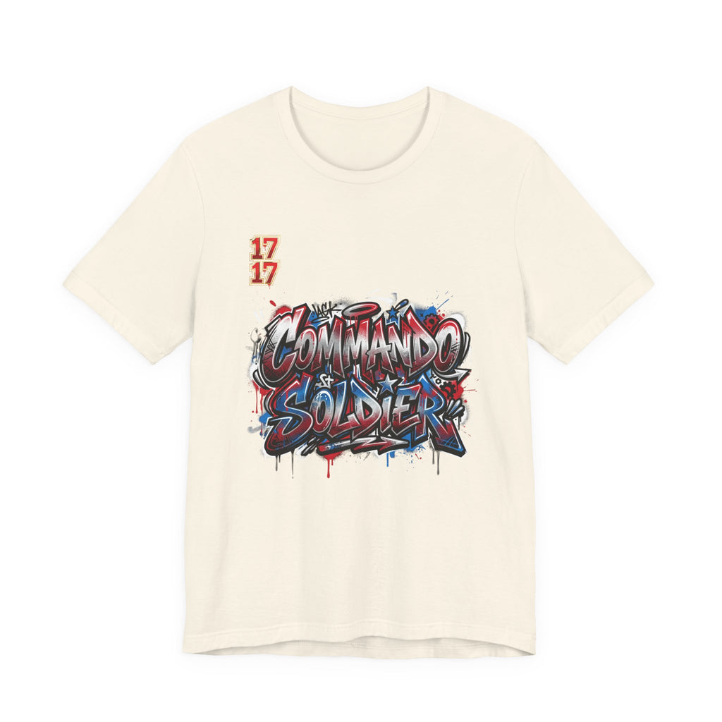 Commando Soldier Graffiti T‑Shirt — Urban Military Streetwear