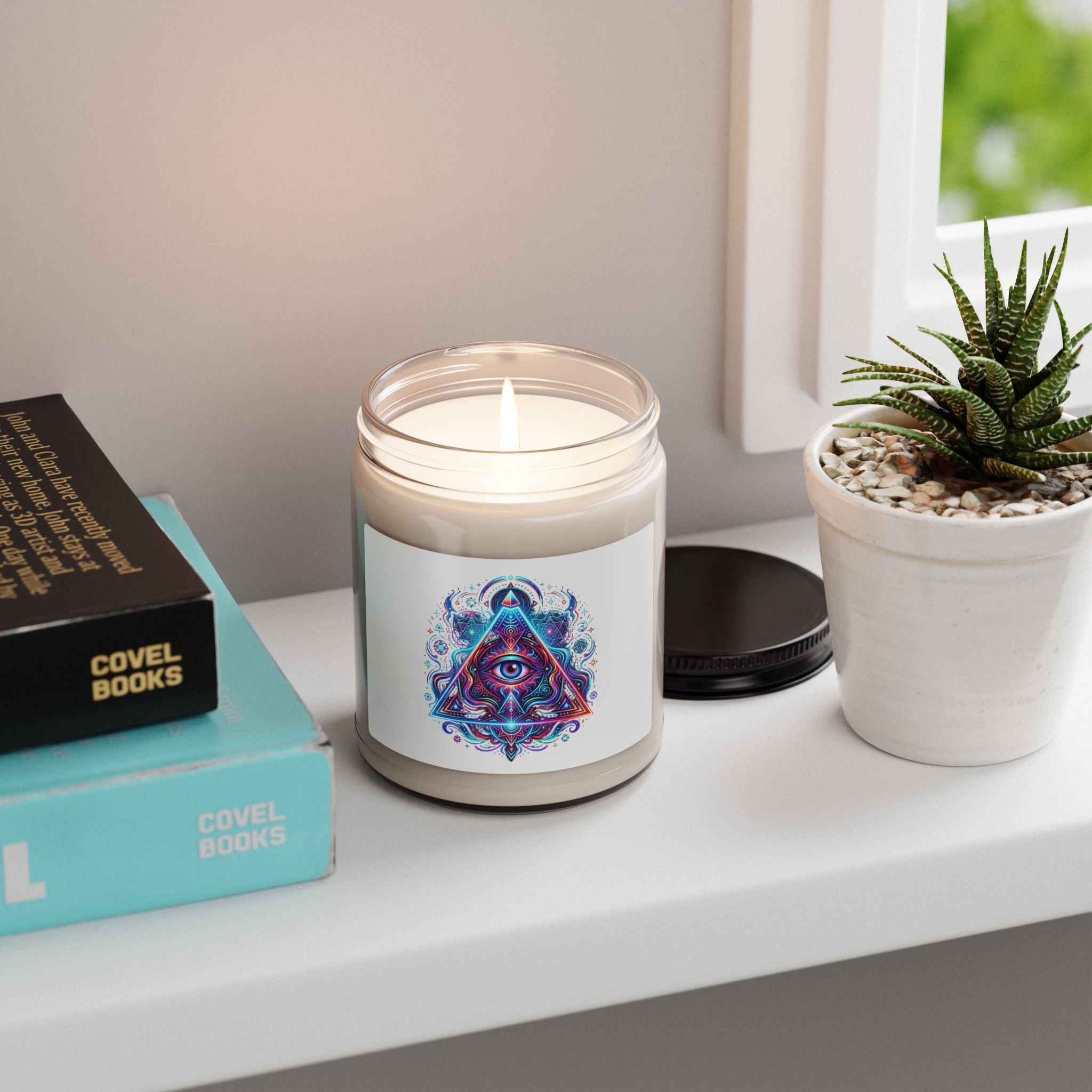 Mystic Third Eye Soy Candle — 9oz Scented Jar for Meditation & Spiritual Gifts