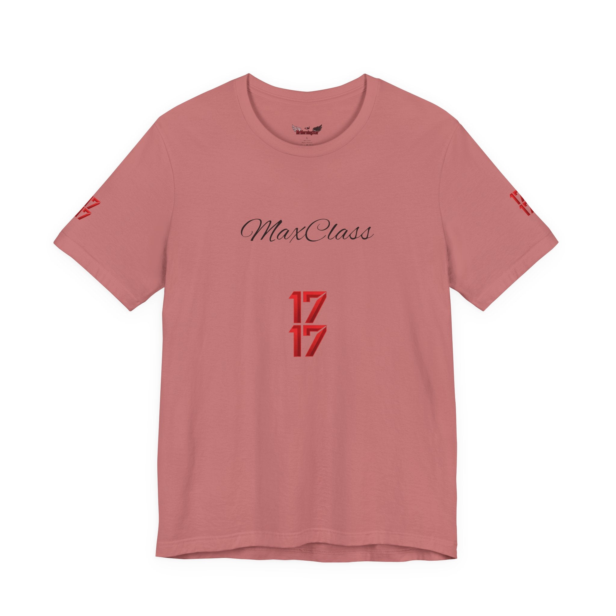 MaxClass '17' Graphic Tee — Minimal Script Logo T-Shirt