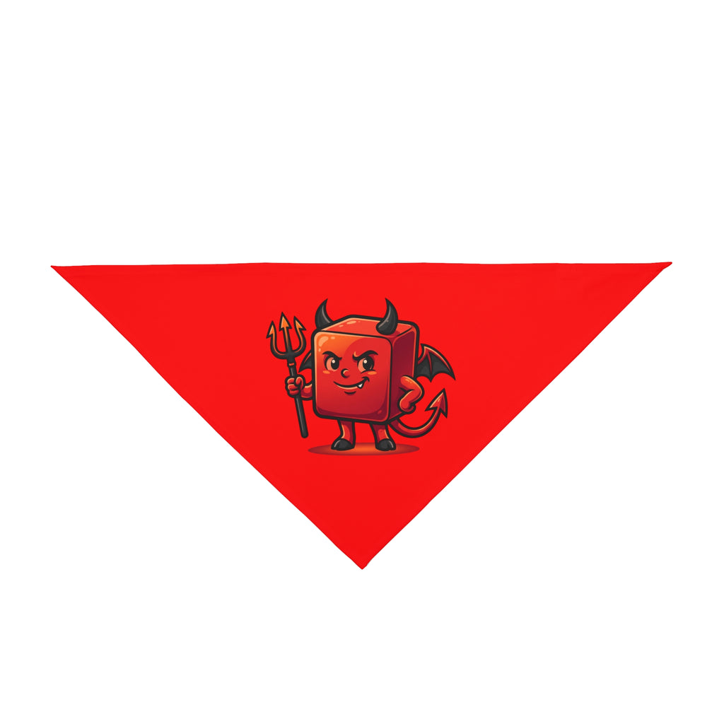 Cute Devil Pet Bandana – Red Halloween Dog & Cat Accessory