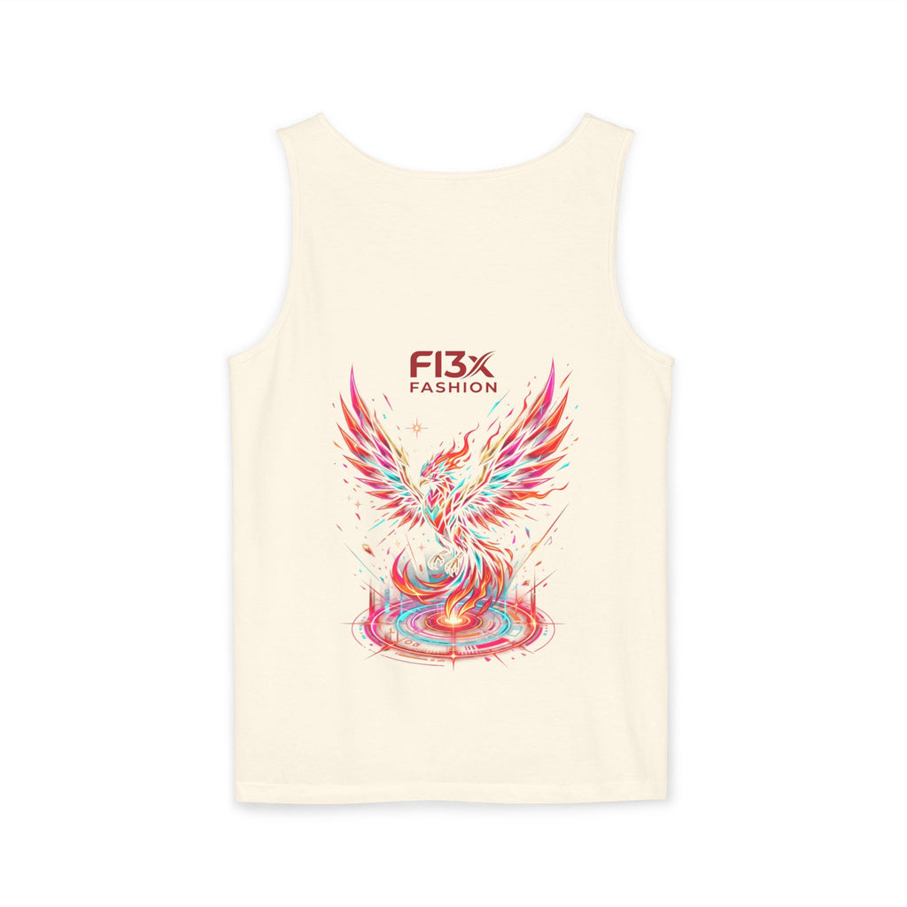 Phoenix Graphic Tank Top — Colorful Rising Firebird Design