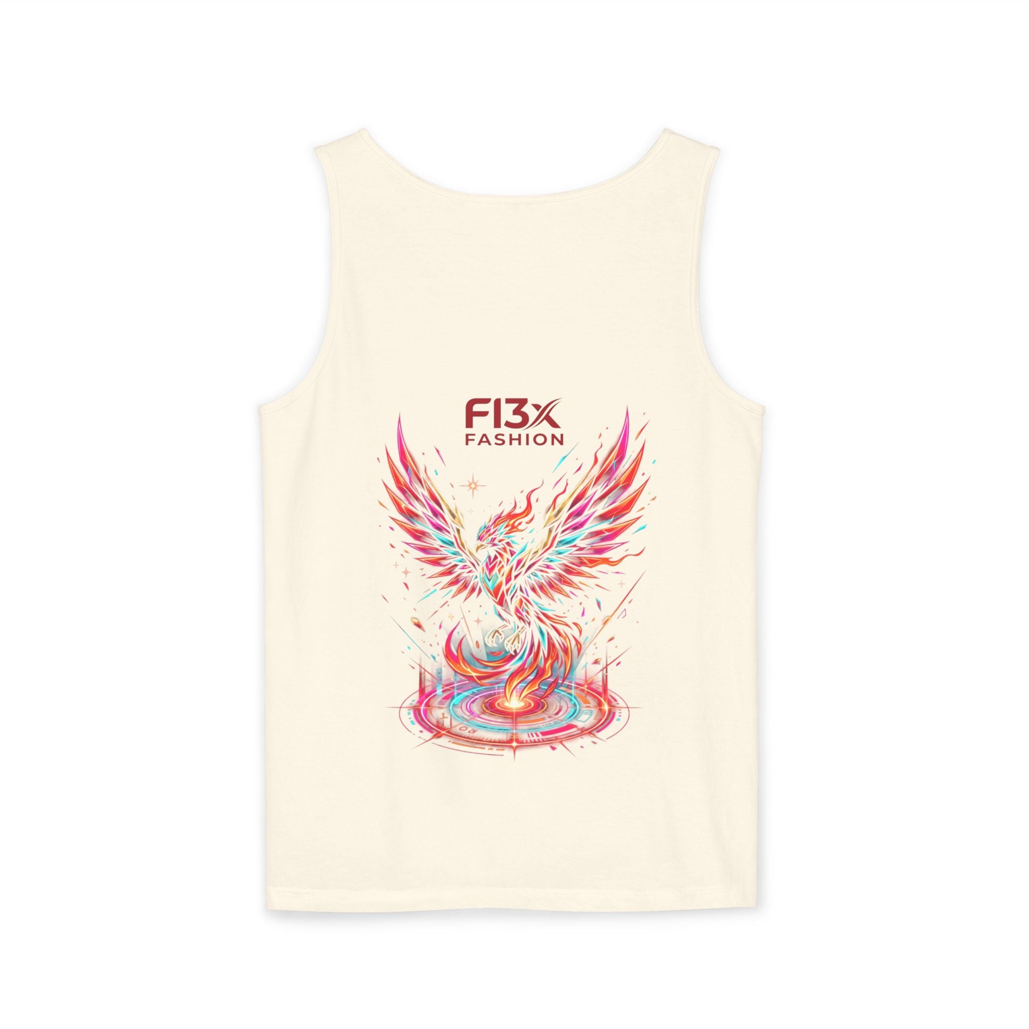 Phoenix Graphic Tank Top — Colorful Rising Firebird Design