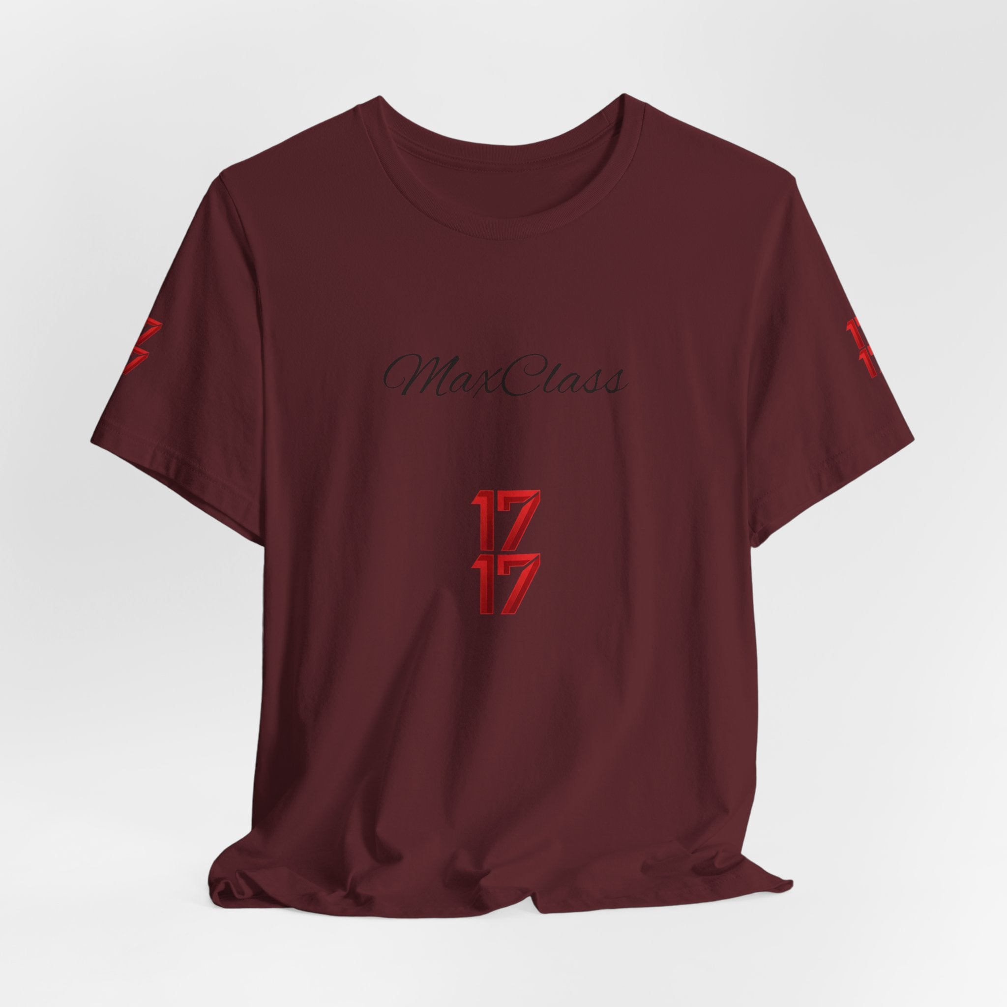 MaxClass '17' Graphic Tee — Minimal Script Logo T-Shirt