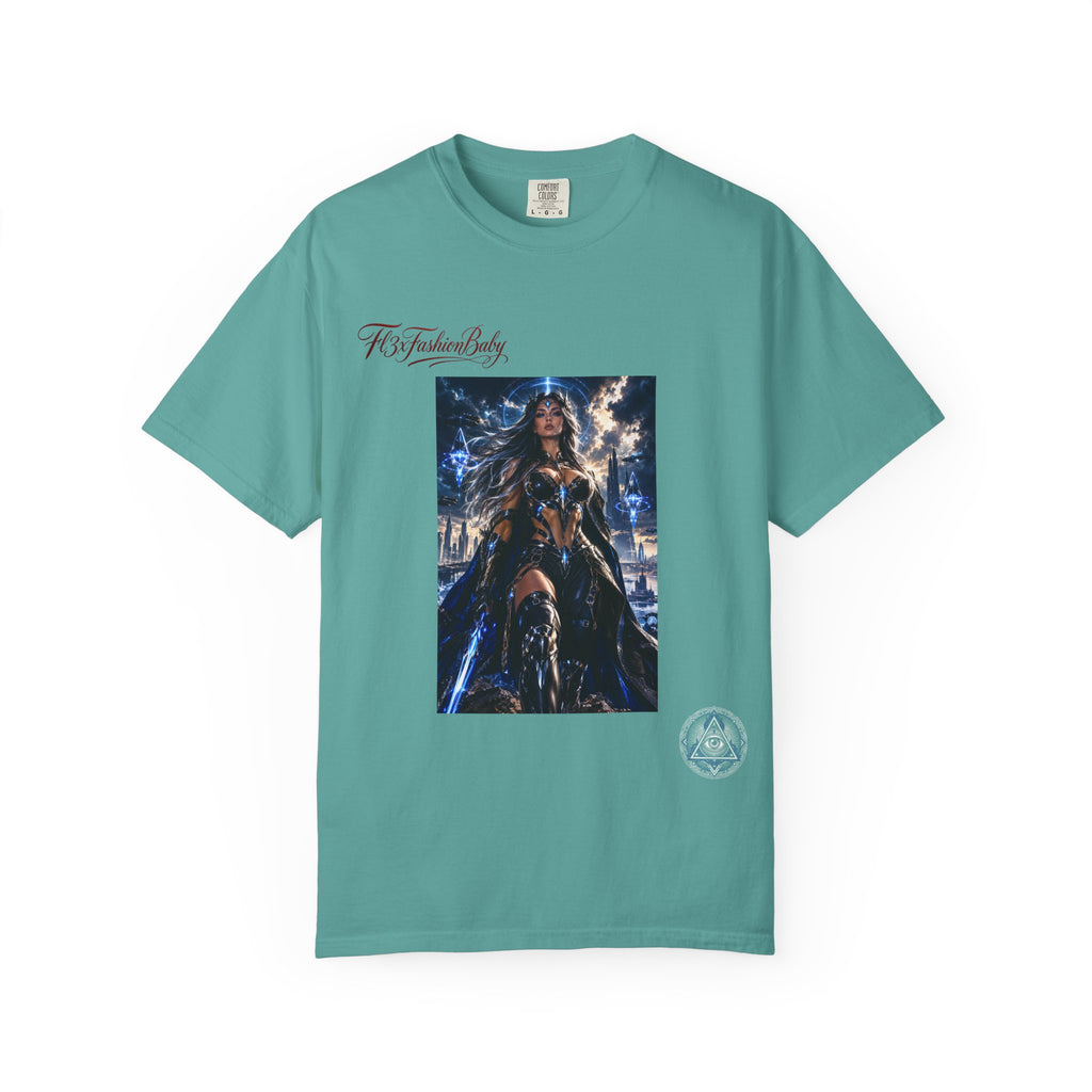 Fantasy Warrior Graphic T-Shirt — "FB7FashionBaby" Logo Tee