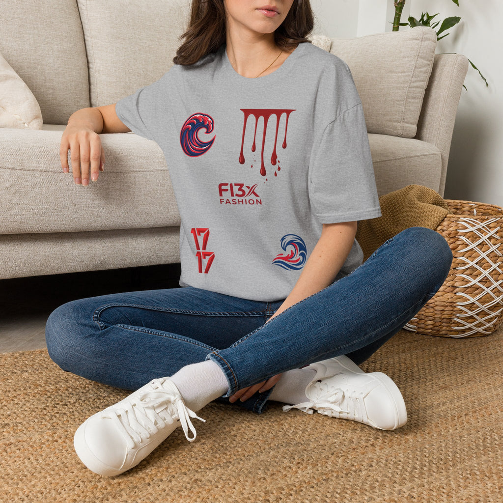 Graphic Tee — F13x Fashion Drip & Wave Design
