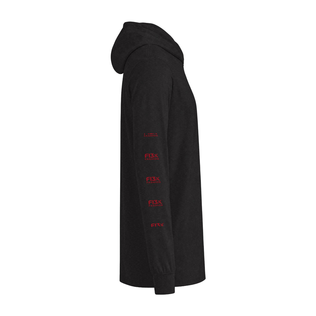 Horror Joker Face Hooded Long Sleeve Tee — Graphic Streetwear Top