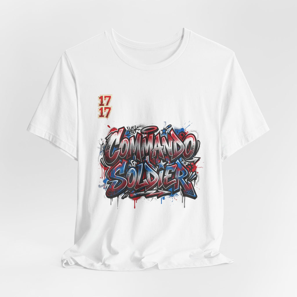 Commando Soldier Graffiti T‑Shirt — Urban Military Streetwear