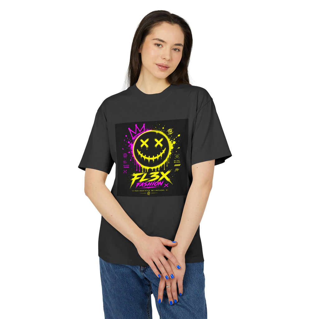 Smiley Streetwear Tee — Neon Crown F13x Fashion Graphic