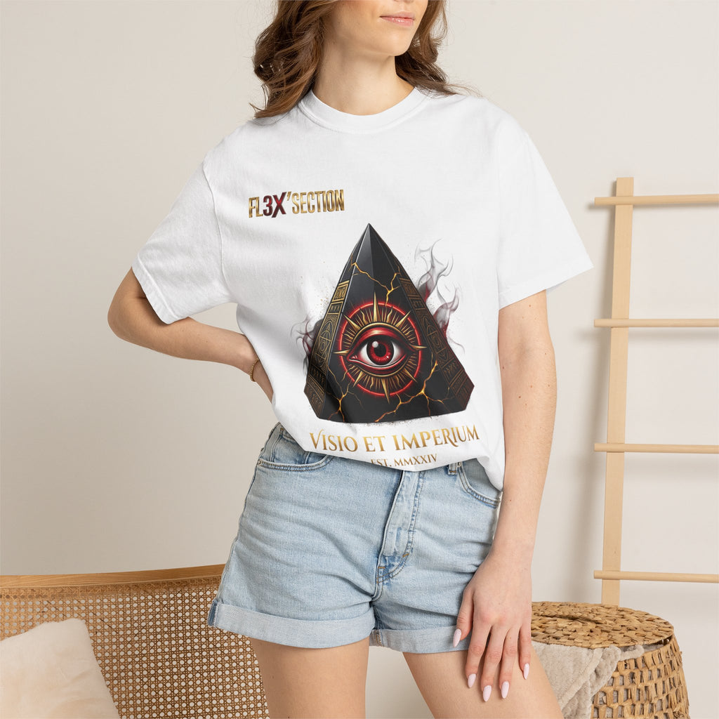All-Seeing Eye Pyramid T-Shirt — "Visio Et Imperium" Graphic Tee