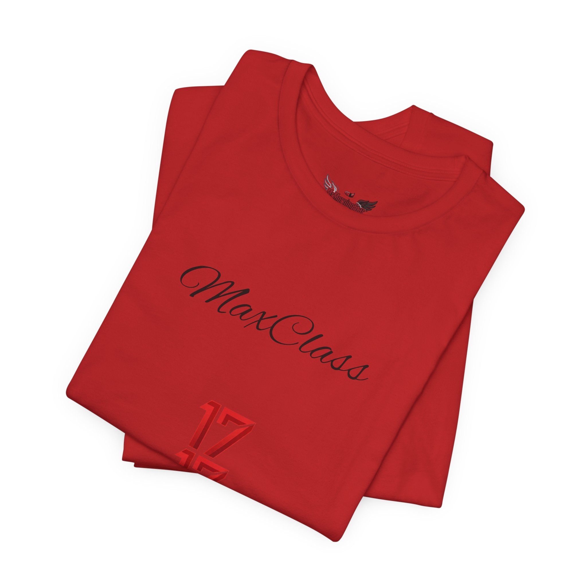 MaxClass '17' Graphic Tee — Minimal Script Logo T-Shirt