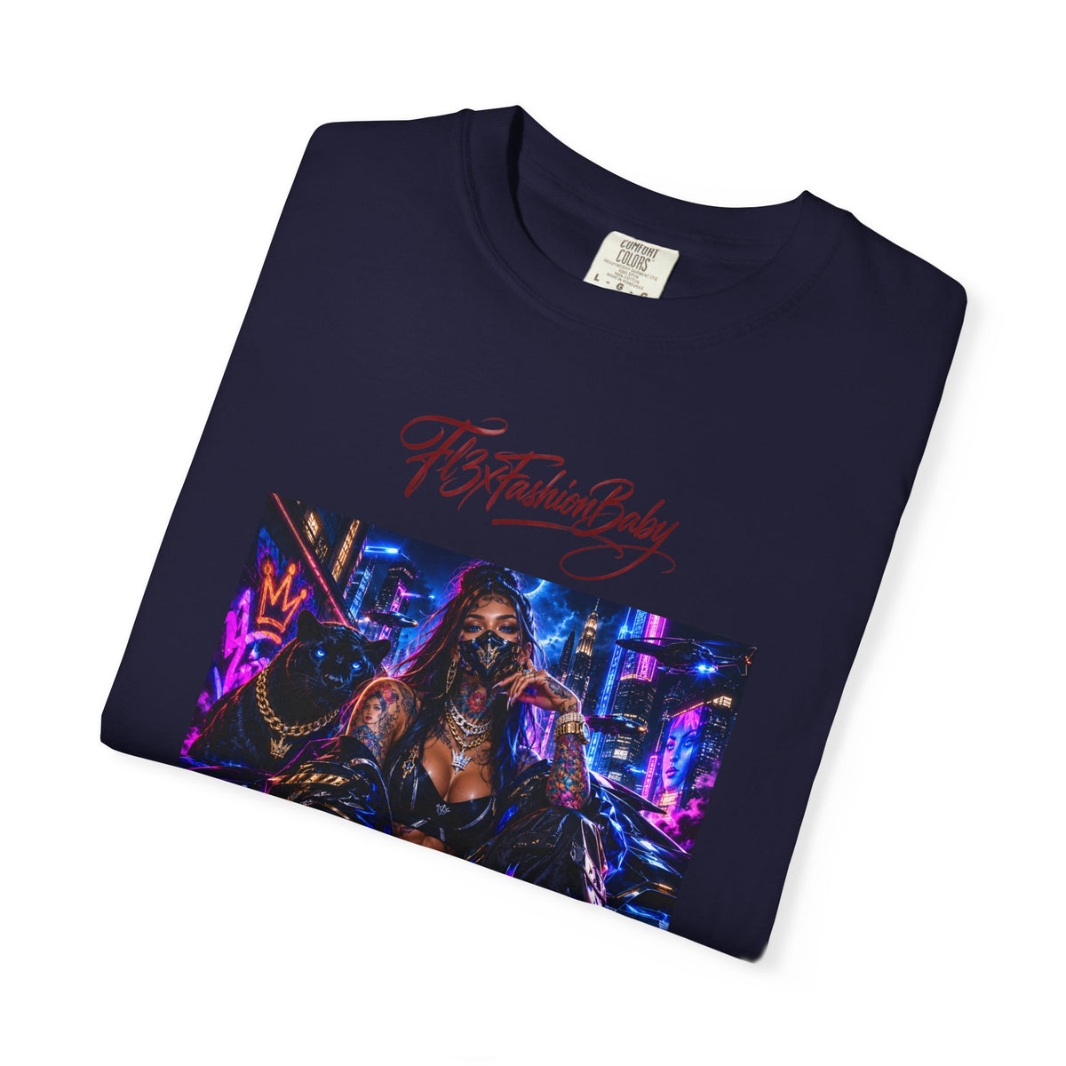 Cyberpunk Nightlife T‑Shirt — “The Fashion Baby” Graphic Tee