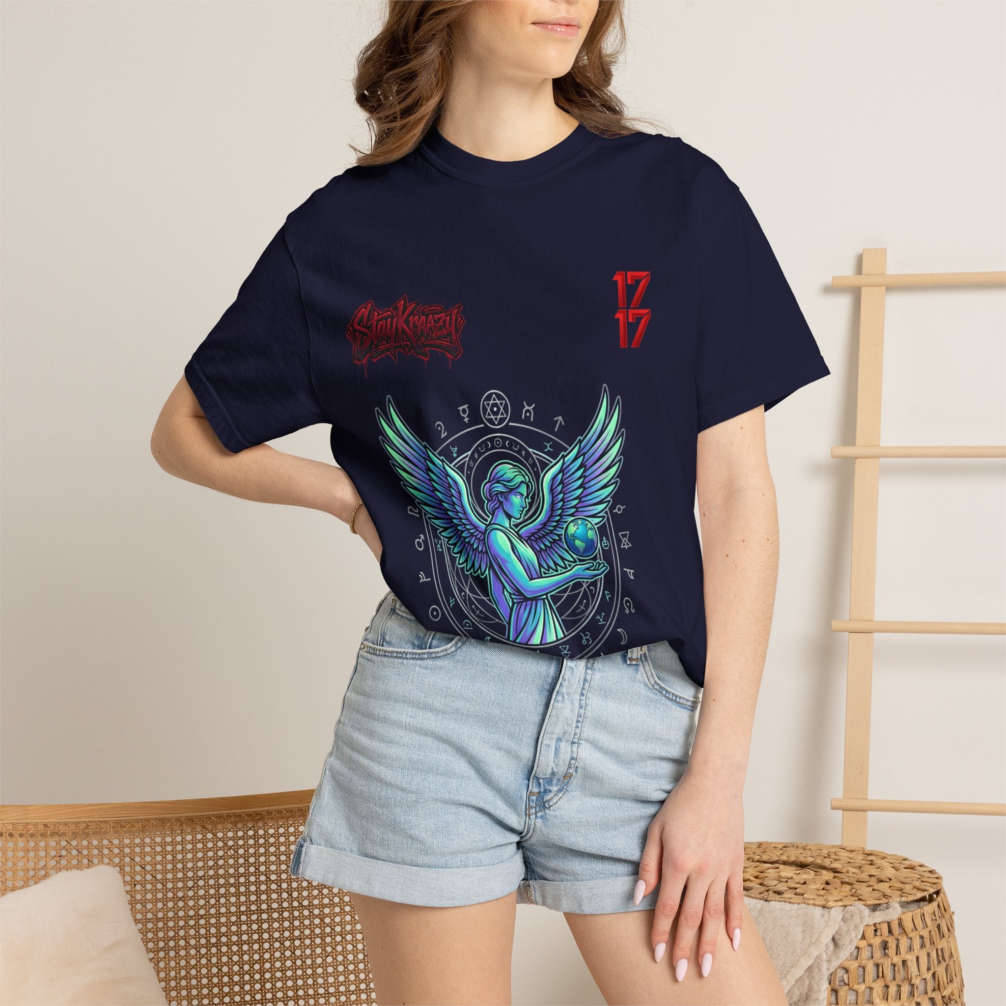 Angel & Devil Graphic T-Shirt — '24 Hours To Live' Streetwear