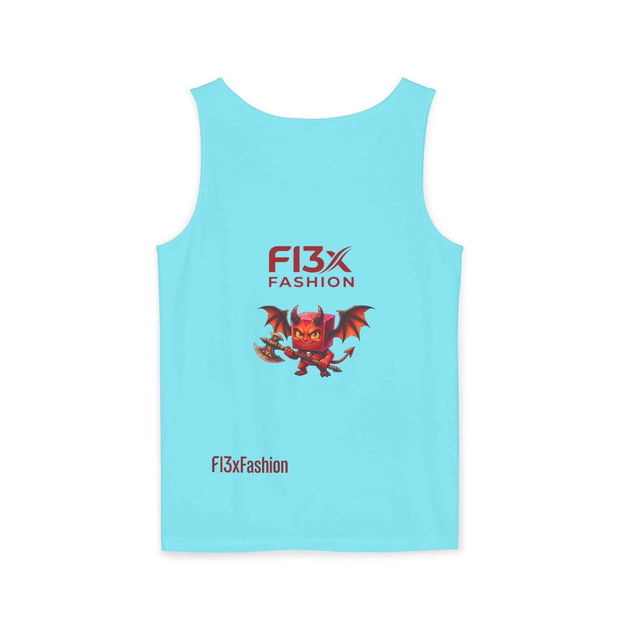 FL3X Fashion Graphic Tank Top — Neon Smiley & Devil Logo Streetwear