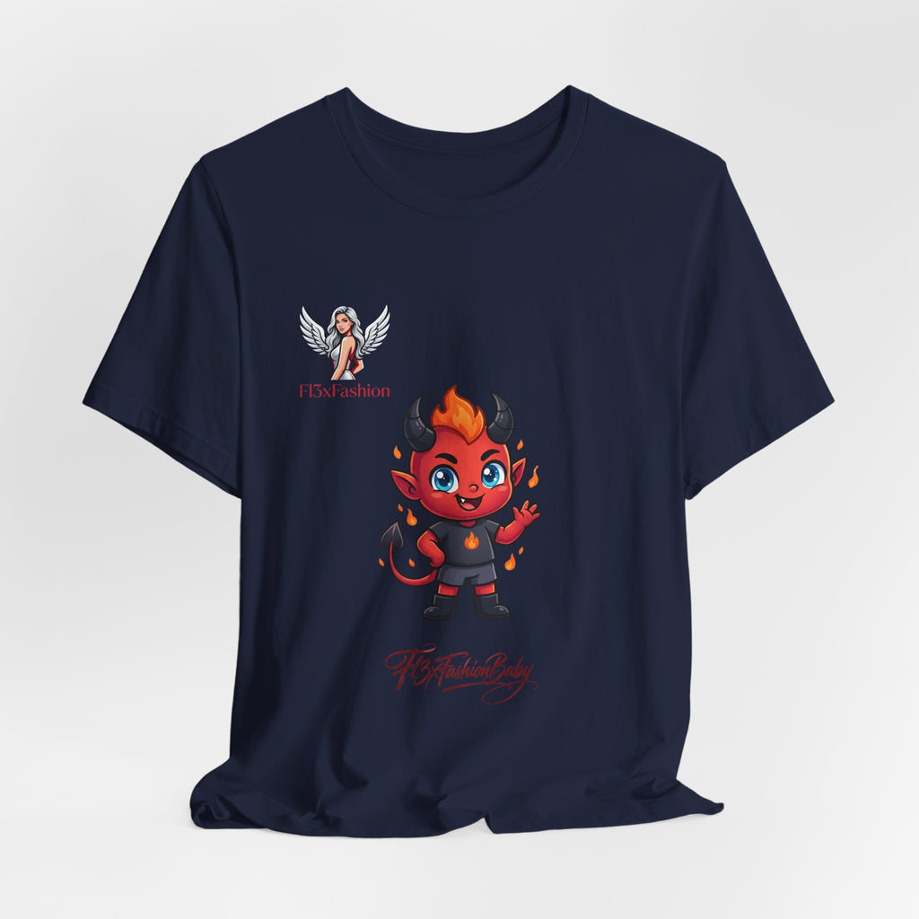 Cute Devil Character Tee — 'The Fashion Lady' Graphic T-Shirt