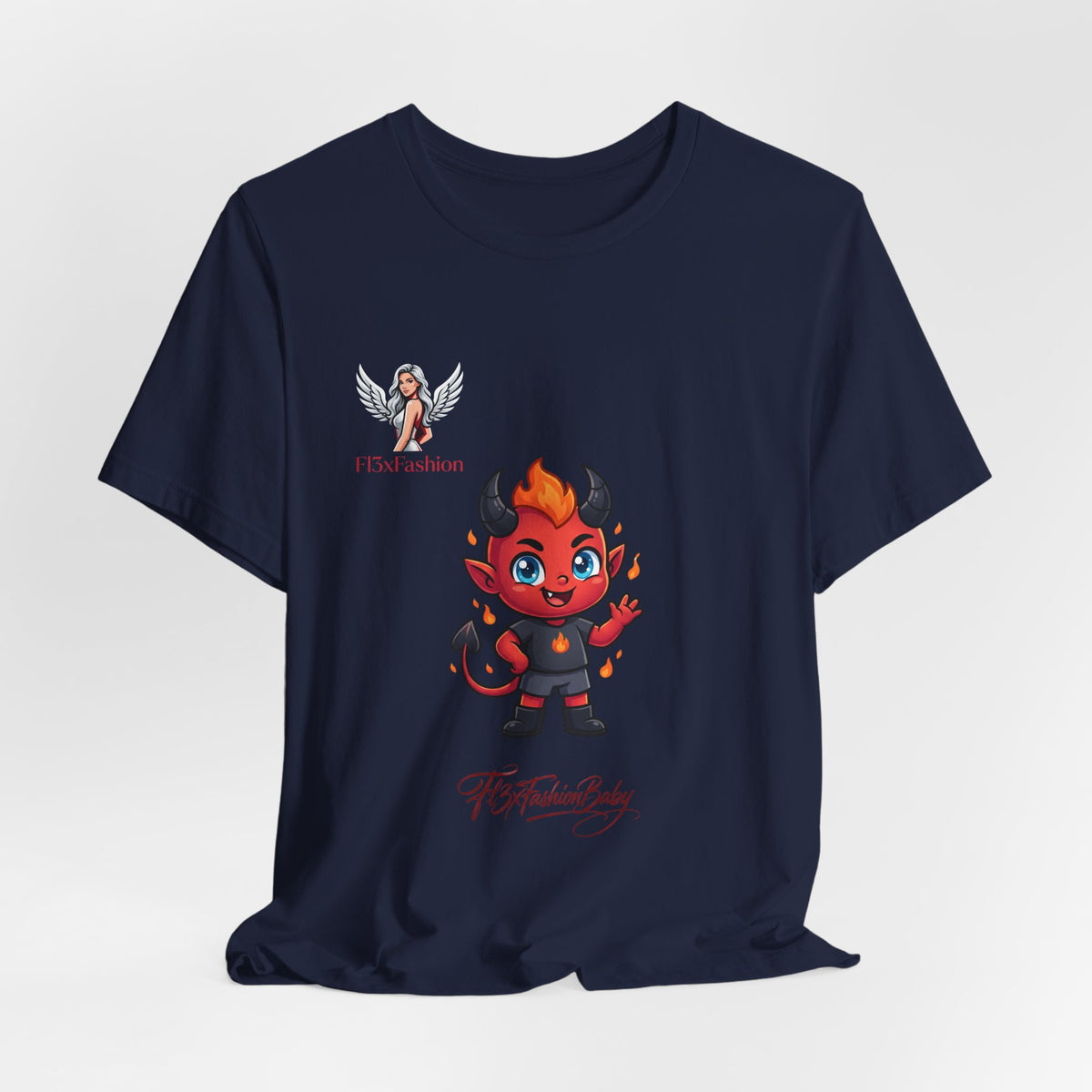 Cute Devil Character Tee — 'The Fashion Lady' Graphic T-Shirt