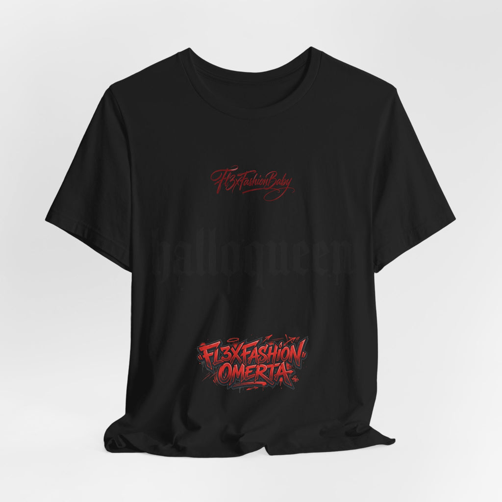 Halloqueen Gothic Tee — 'Halloqueen' Graphic Halloween T-Shirt