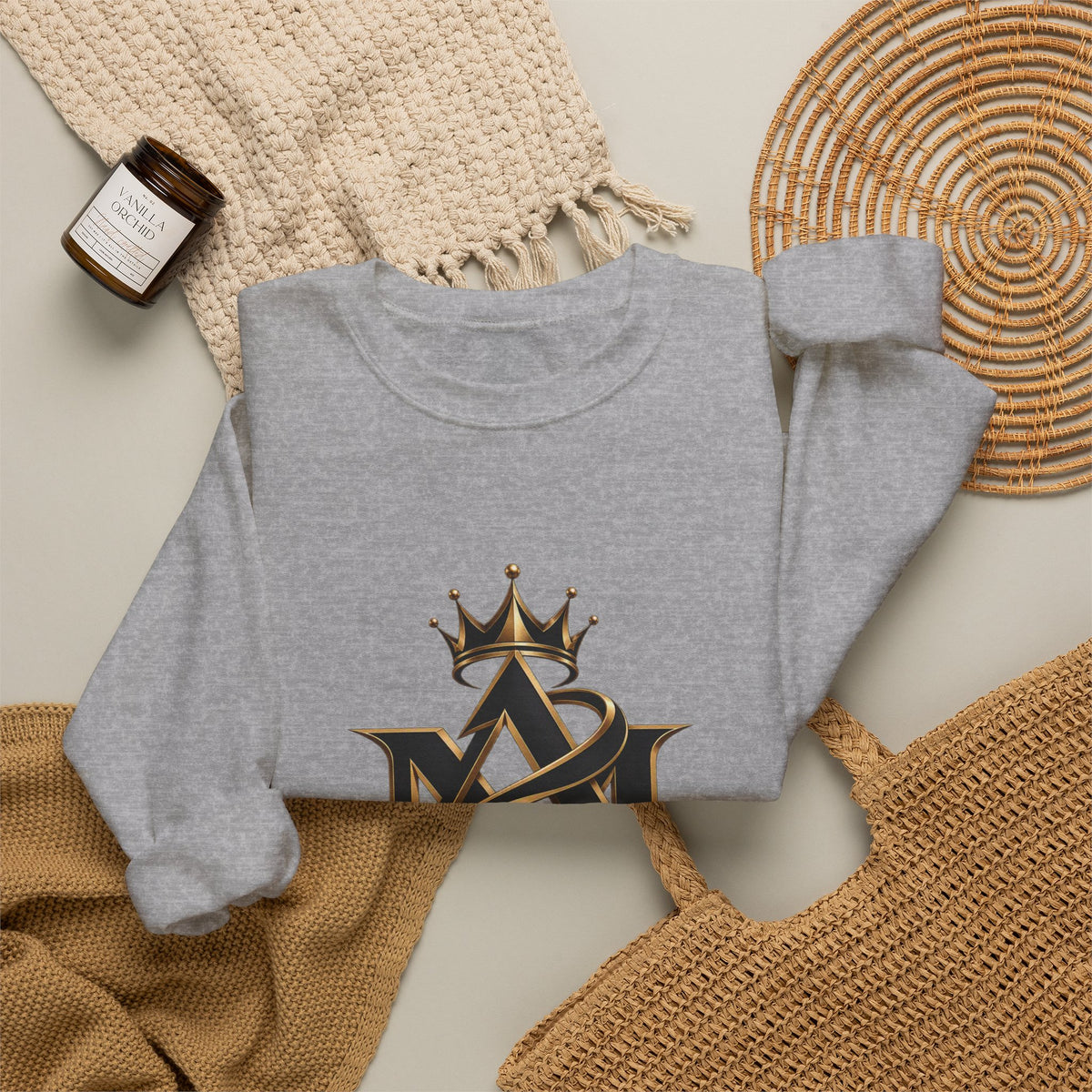 Fl3xFashion Crown Logo Crewneck Sweatshirt