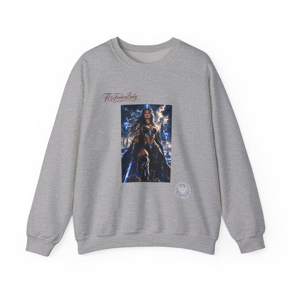 Wonder Warrior Crewneck Sweatshirt — Fantasy Armor Graphic