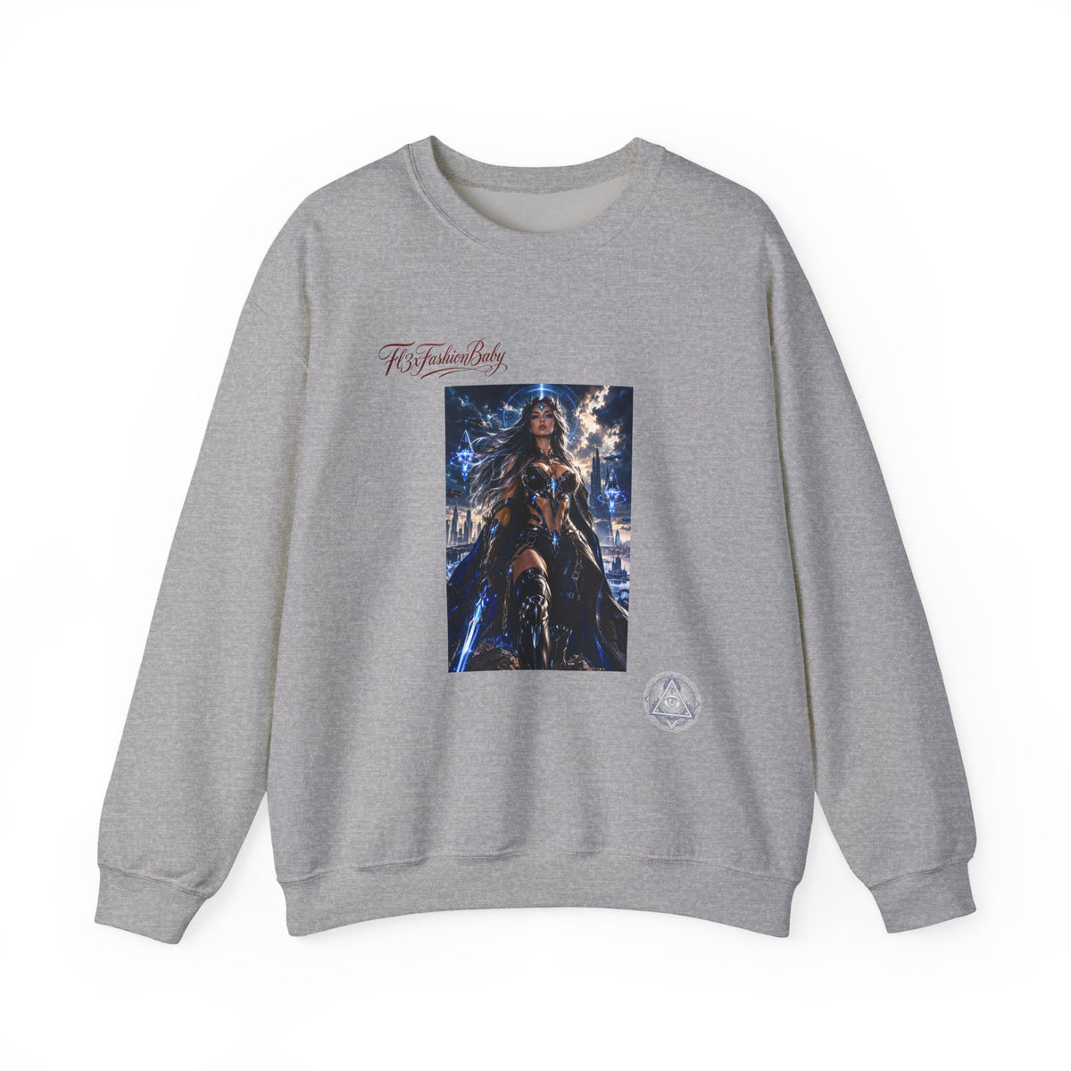 Wonder Warrior Crewneck Sweatshirt — Fantasy Armor Graphic
