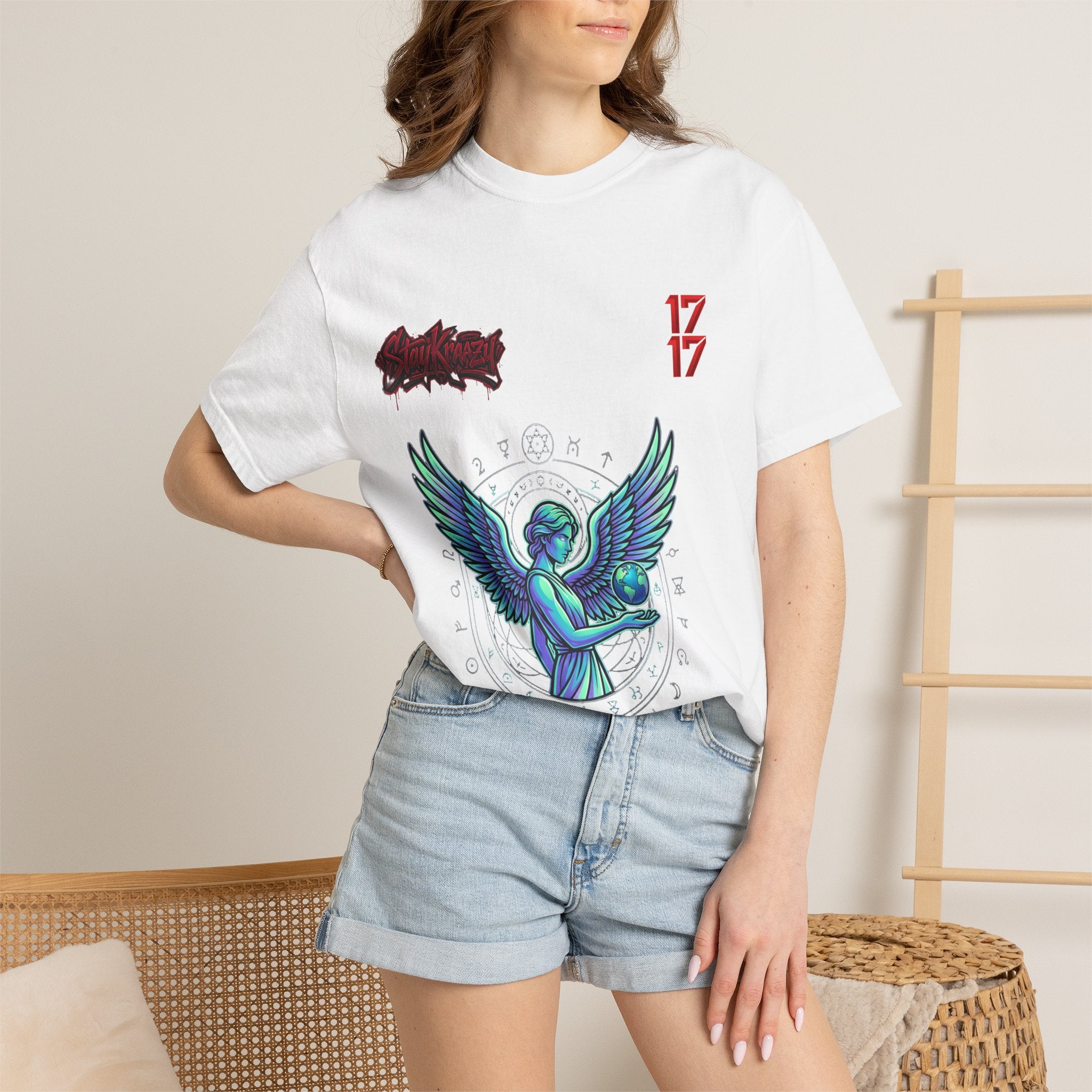 Angel & Devil Graphic T-Shirt — '24 Hours To Live' Streetwear