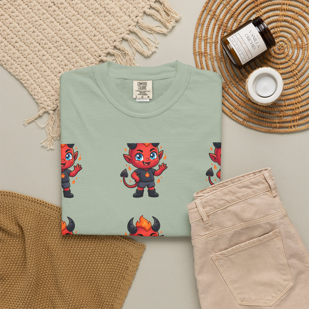 Illuminati Israel Pyramid T-Shirt with Devil Character Pattern