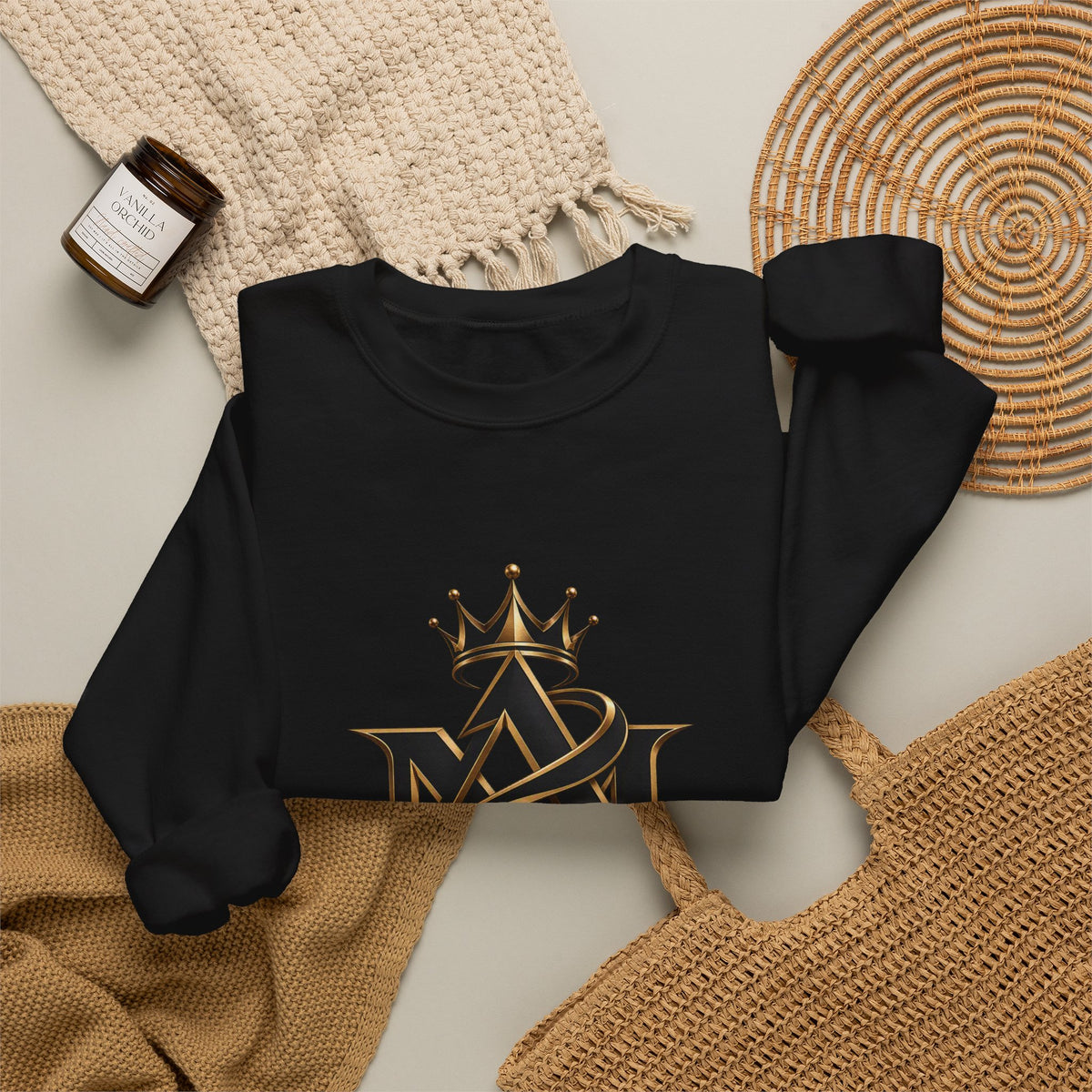 Fl3xFashion Crown Logo Crewneck Sweatshirt