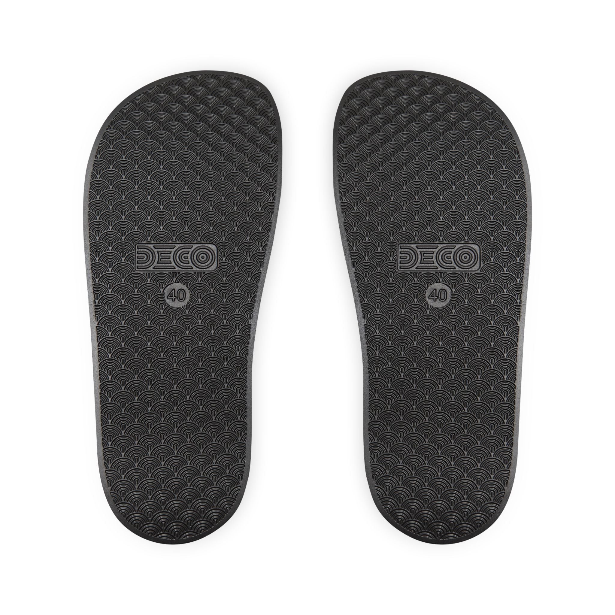 Women's Slip-On Sandals — Red Anarchy Symbol Removable-Striped Strap Slides