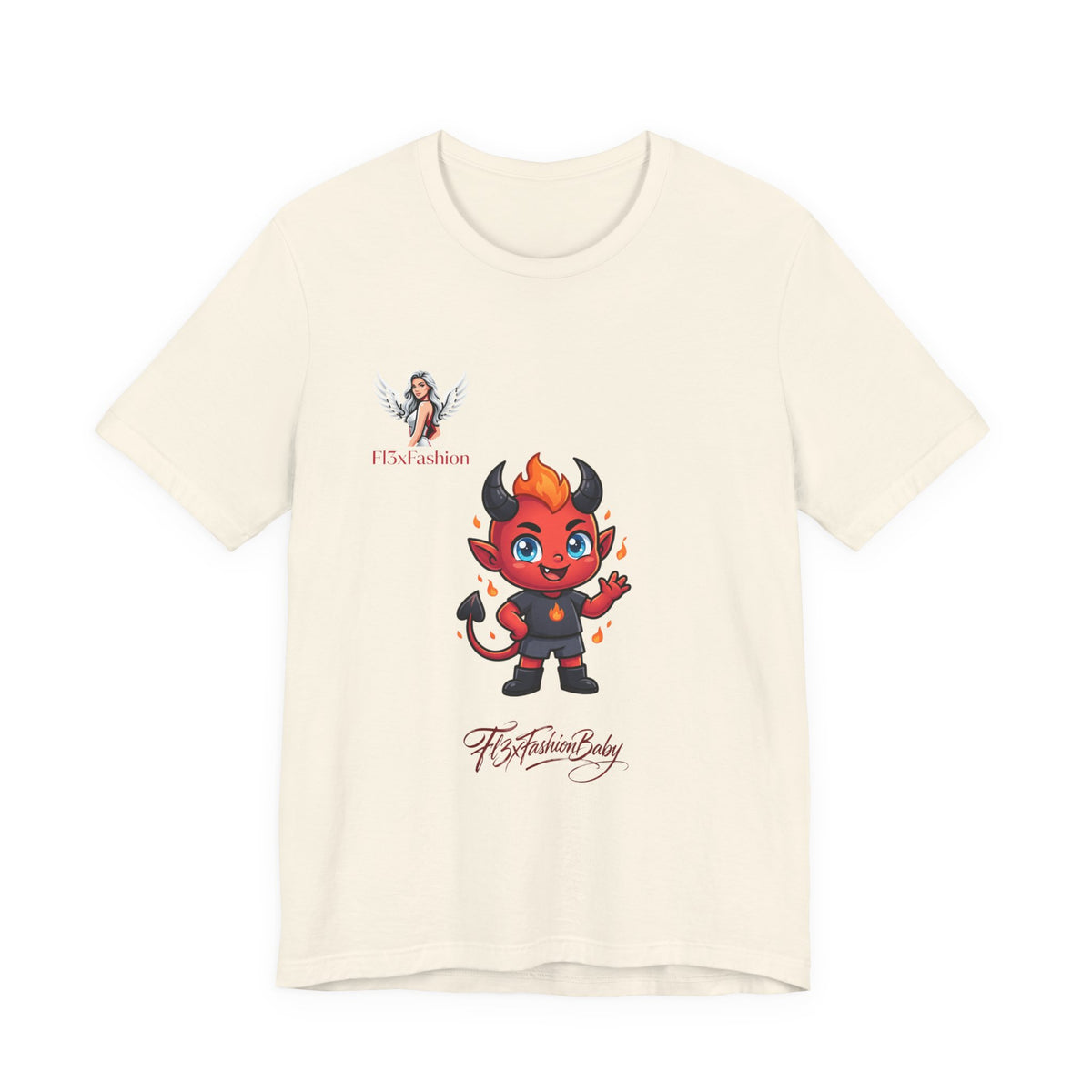 Cute Devil Character Tee — 'The Fashion Lady' Graphic T-Shirt