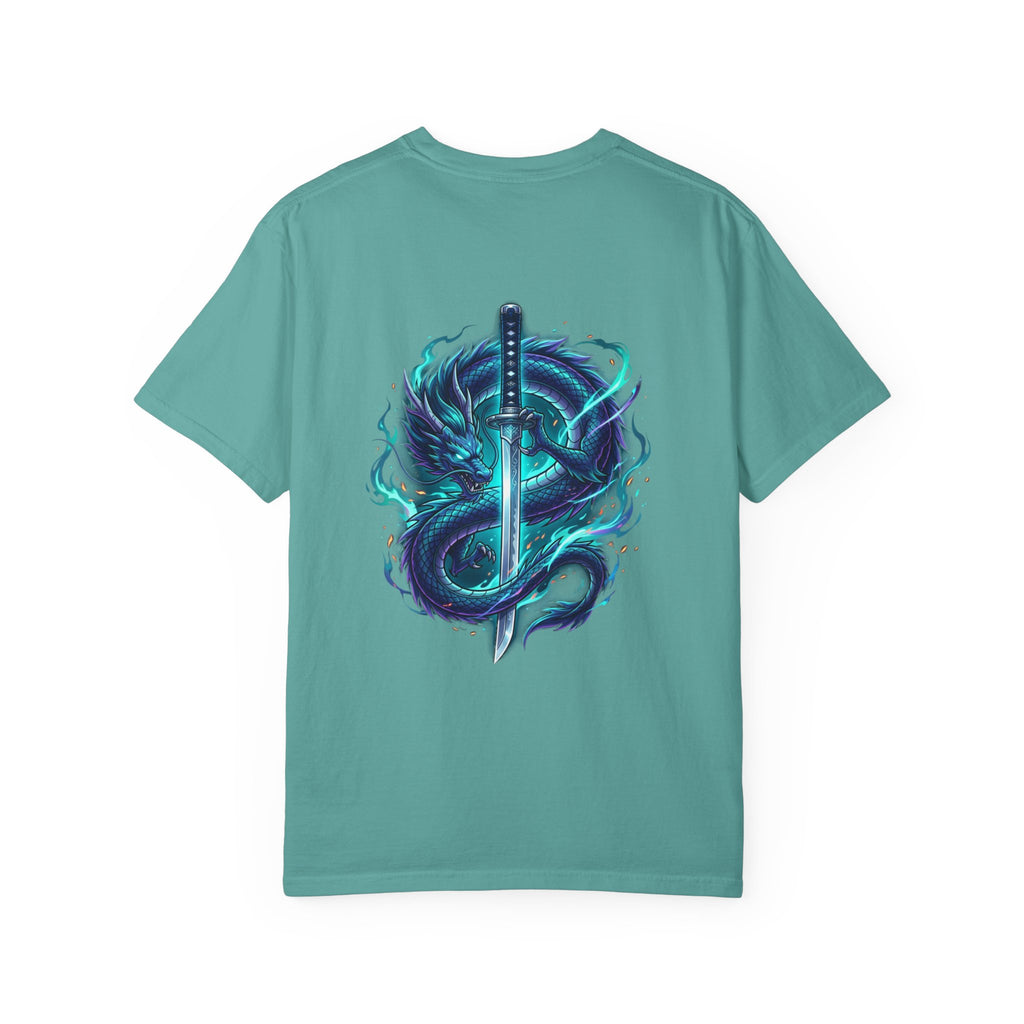 Dragon Katana T-Shirt — Neon Samurai Sword Graphic Tee (17/17)