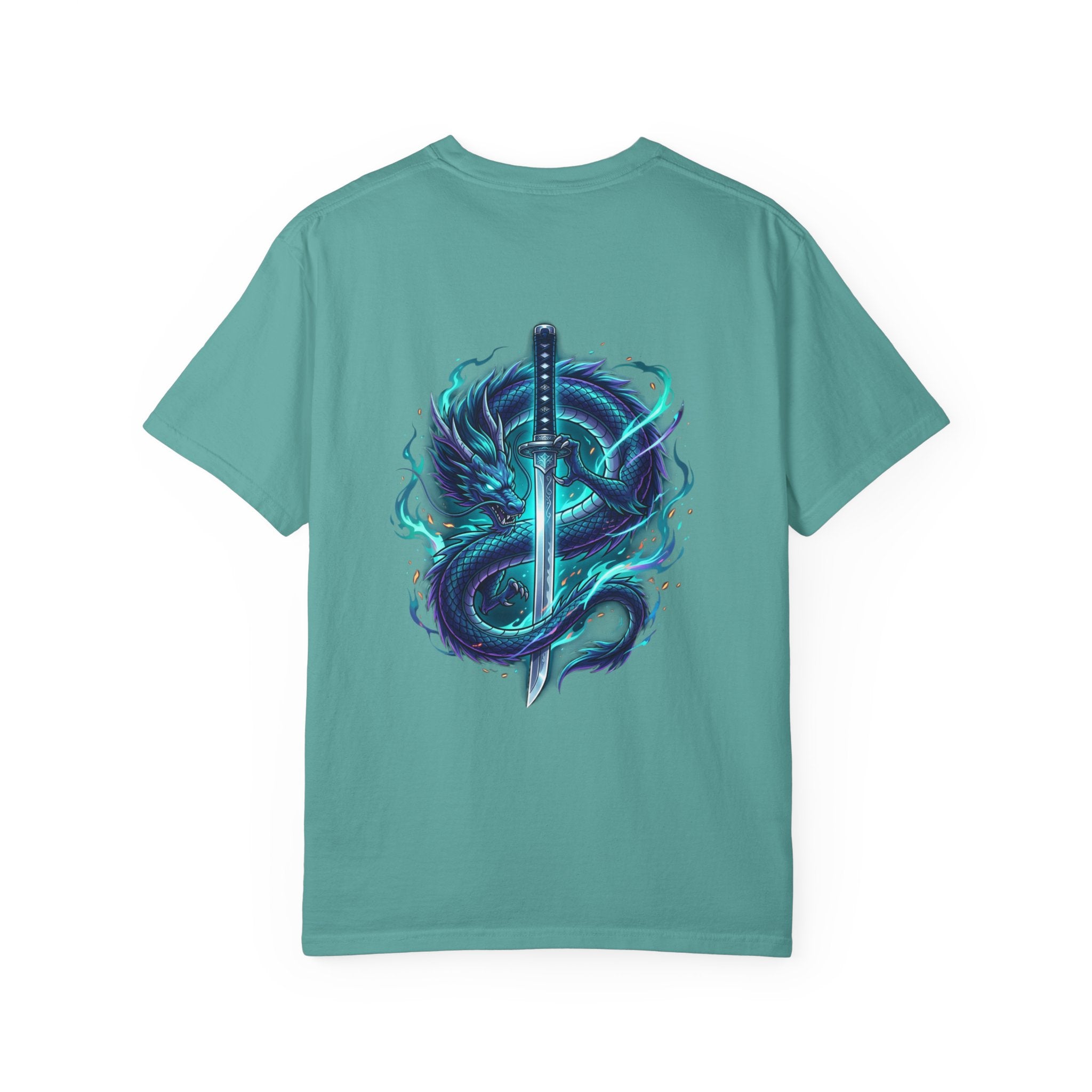 Dragon Katana T-Shirt — Neon Samurai Sword Graphic Tee (17/17)