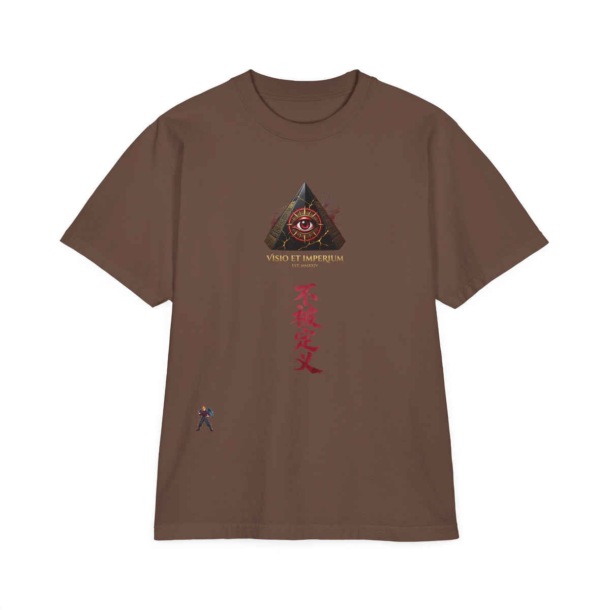 Graphic T-Shirt — Eye Pyramid & Kanji Streetwear Tee