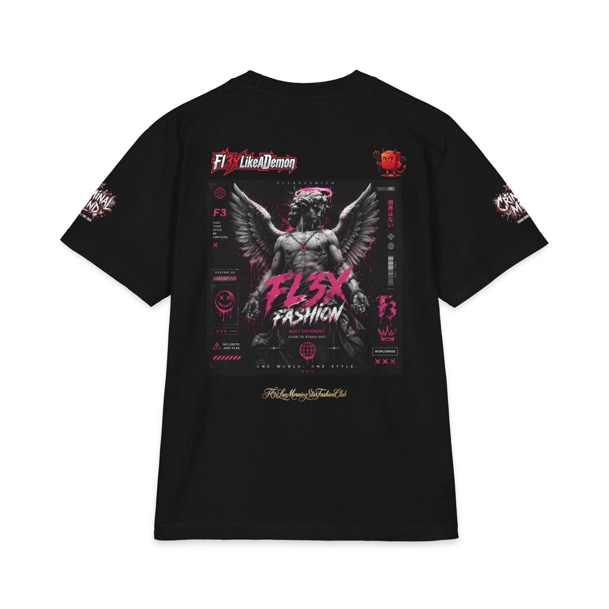 Angel Statue Graphic T‑Shirt — FL3X Fashion Streetwear