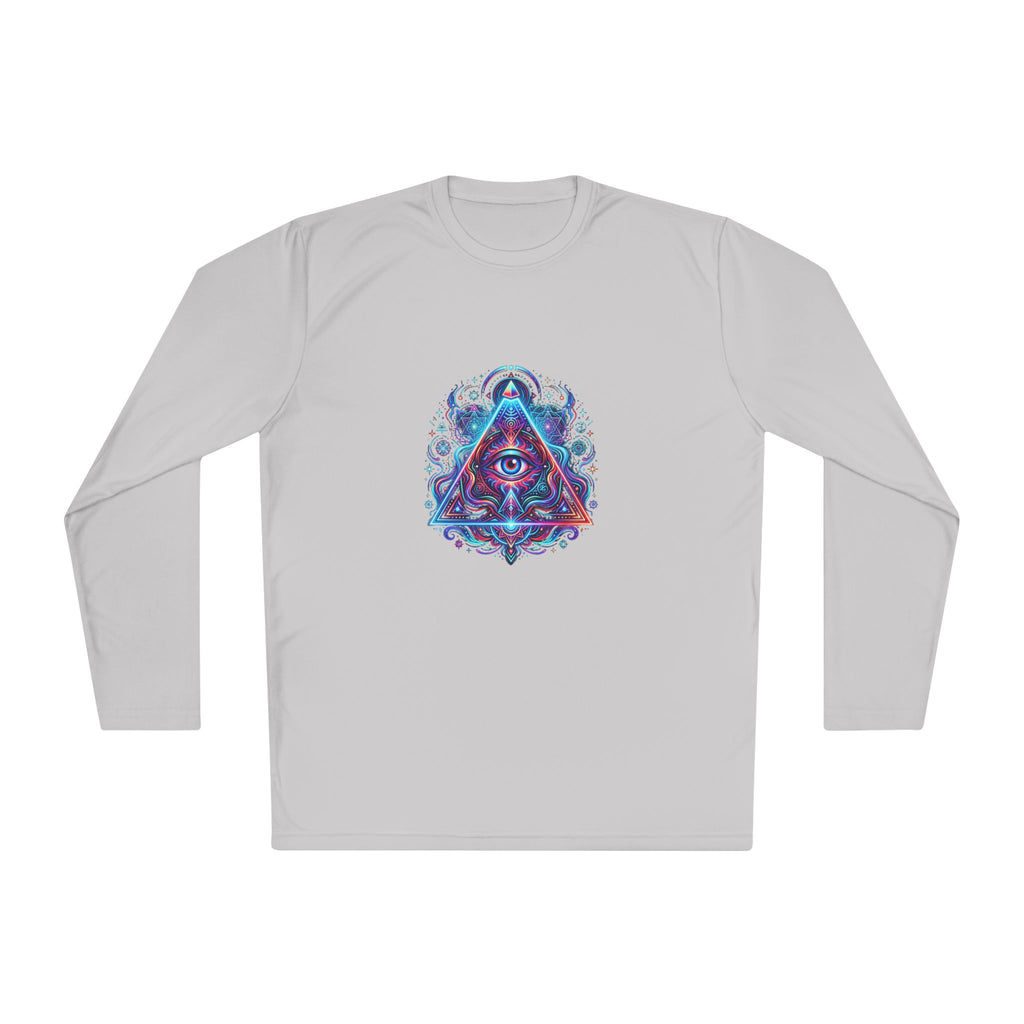 All-Seeing Eye Triangle Long Sleeve Tee — Psychedelic Mystic Graphic Shirt