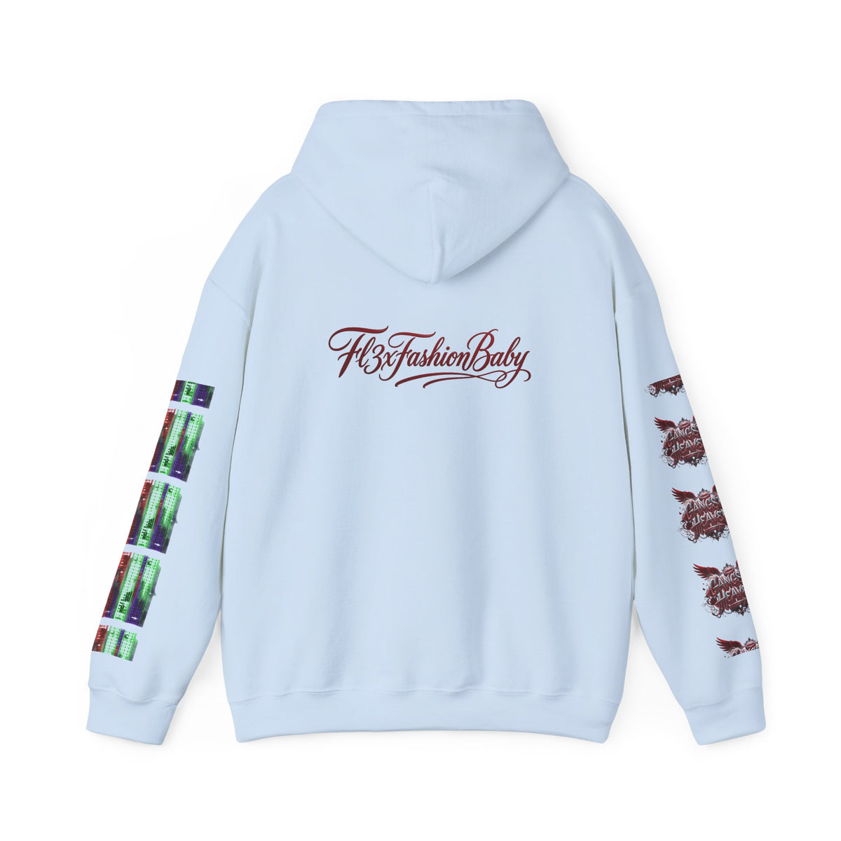 Midnight Run Hoodie — Graphic Streetwear Pullover with Sleeve Prints