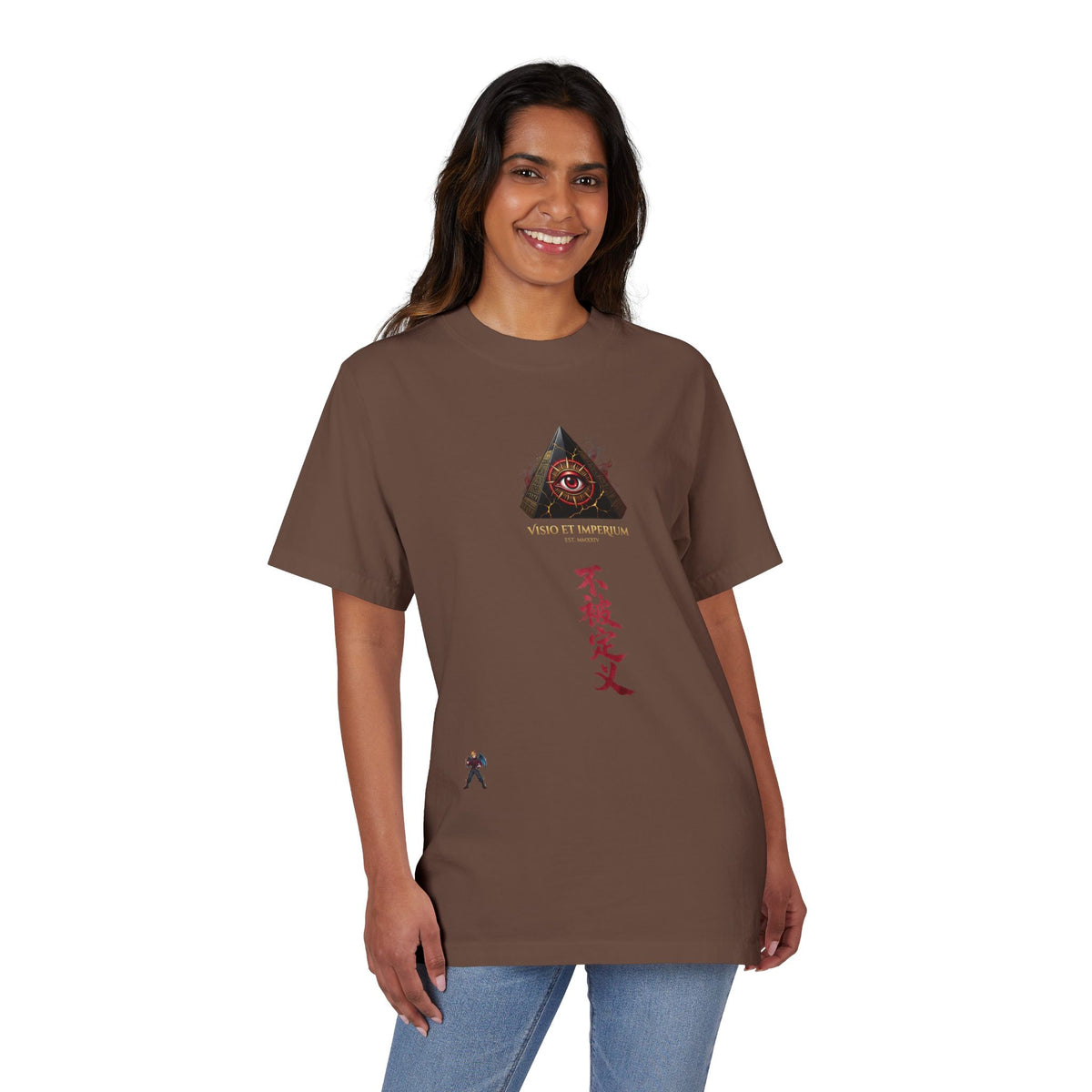 Graphic T-Shirt — Eye Pyramid & Kanji Streetwear Tee