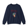 Crewneck Sweatshirt — "FitFashionBaby" Floral Afro Portrait