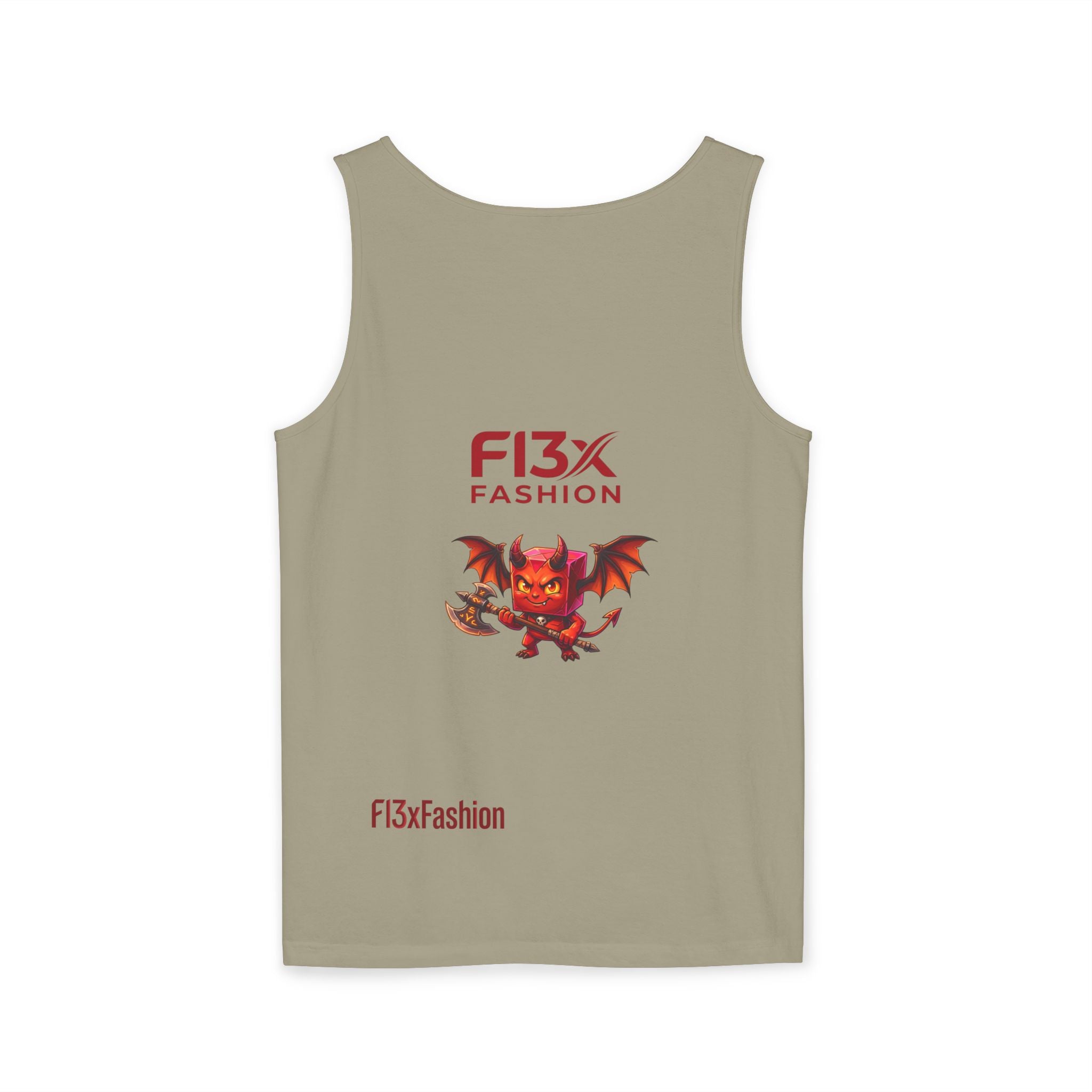 FL3X Fashion Graphic Tank Top — Neon Smiley & Devil Logo Streetwear