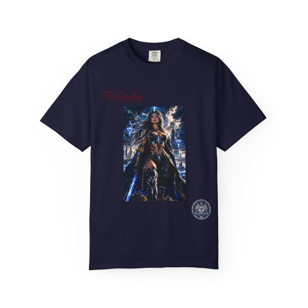 Fantasy Warrior Graphic T-Shirt — "FB7FashionBaby" Logo Tee