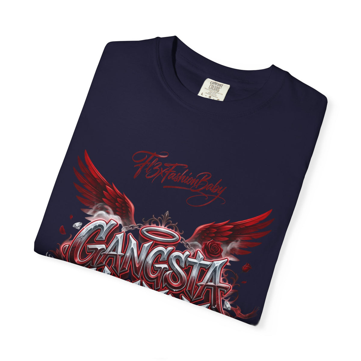 Gangsta Heaven Graphic T-Shirt — Scripted Front & Vertical Kanji Back