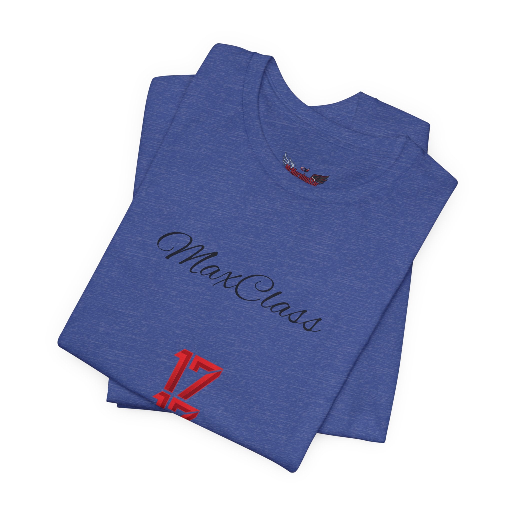 MaxClass '17' Graphic Tee — Minimal Script Logo T-Shirt