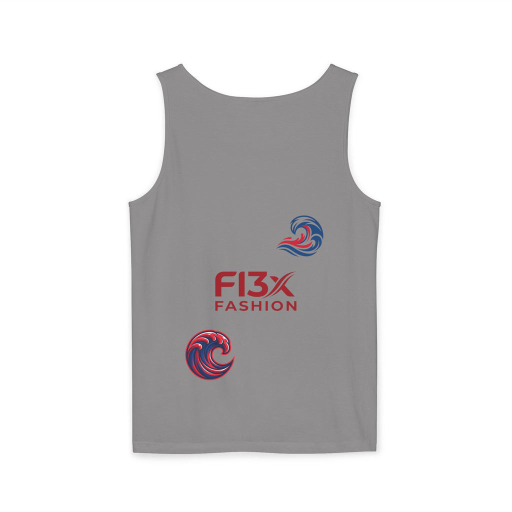 Graphic Tank Top — Colorful Street Art & Drip Logo Design