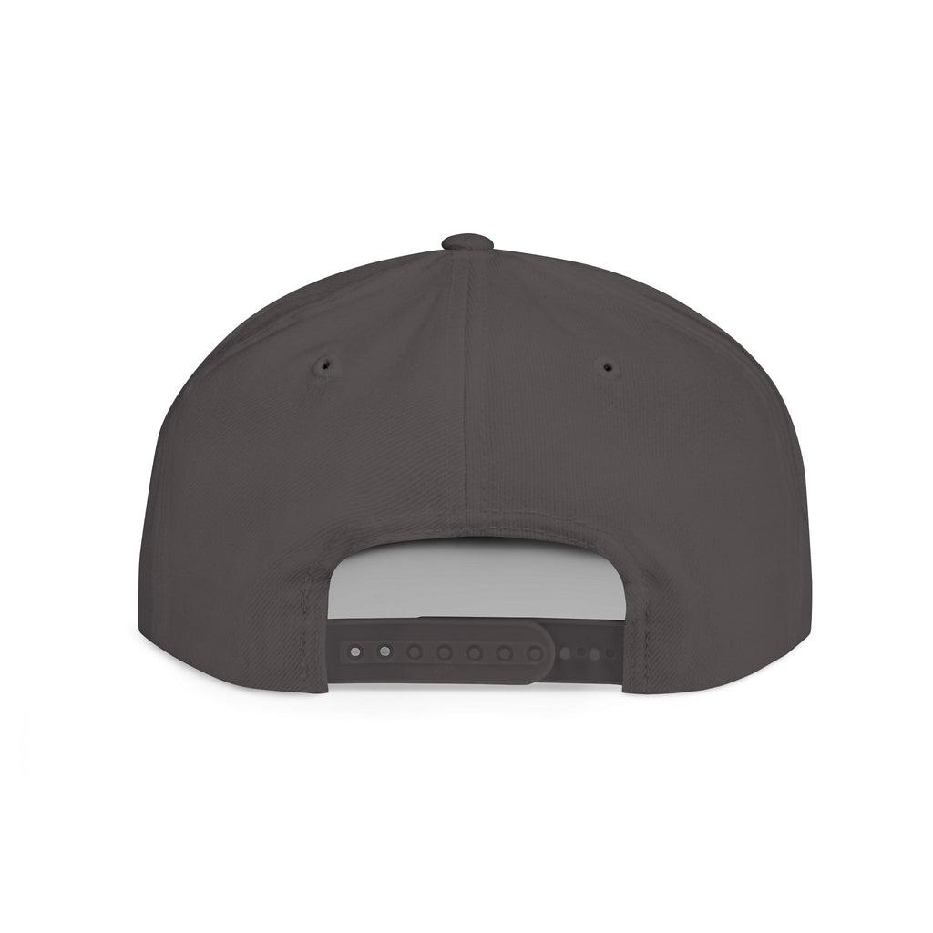 Snapback Hat — Red Graffiti Logo Flat Bill Cap