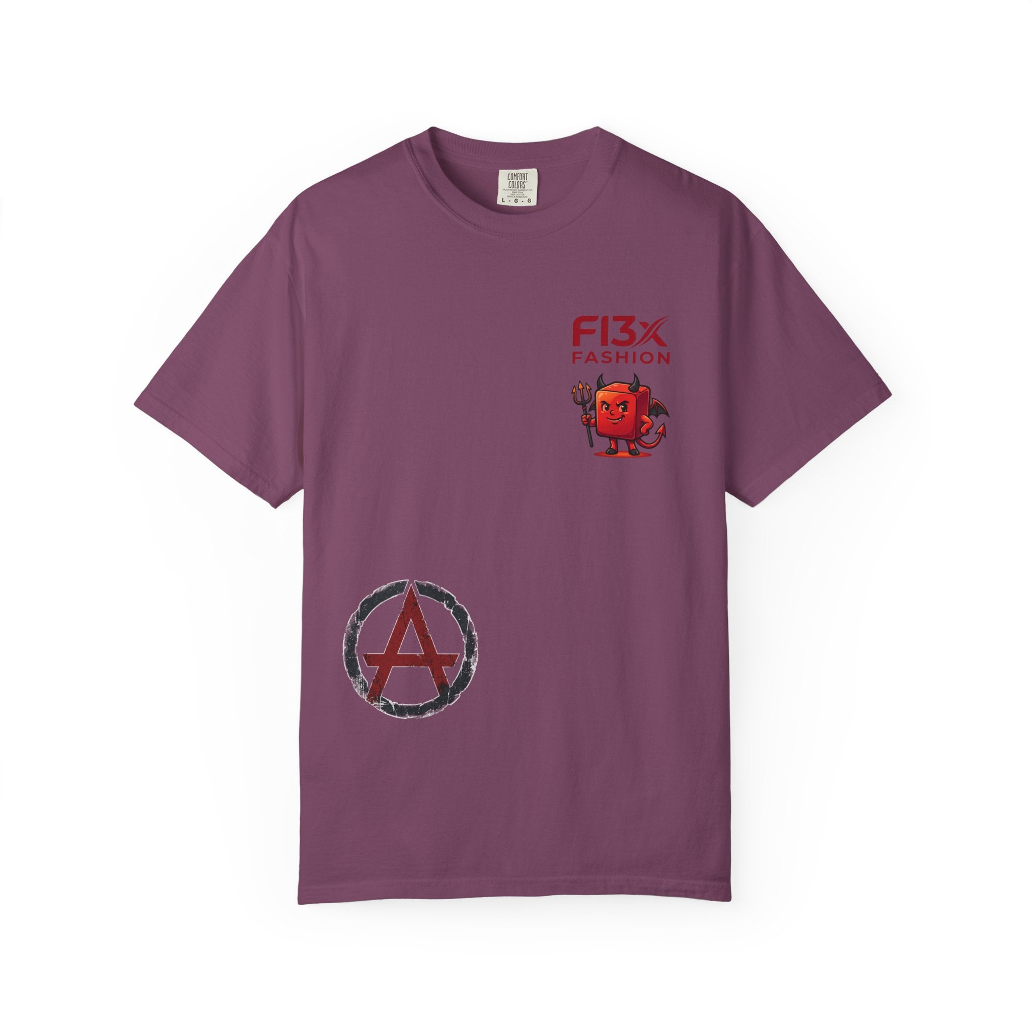 Graphic T-Shirt — Occult Pyramid Eye Design with 'Fix Fashion' Patch