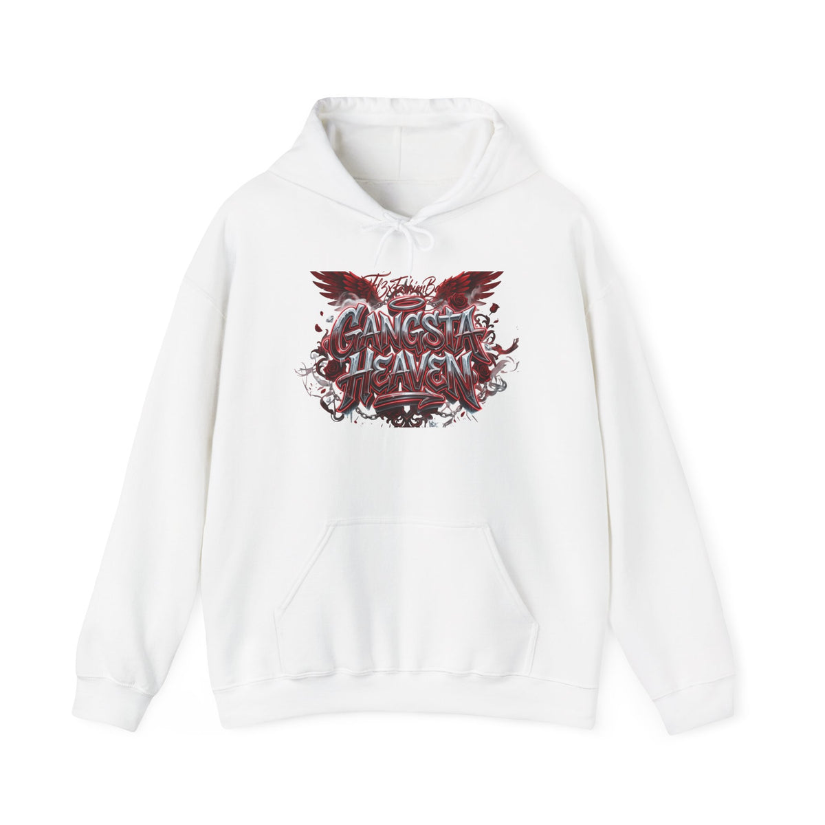 Hoodie - "Gangsta Heaven" Gothic Angel Graphic Pullover