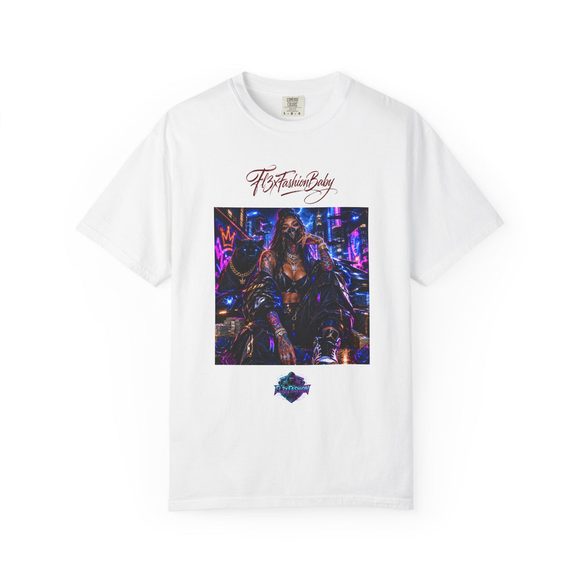 Cyberpunk Nightlife T‑Shirt — “The Fashion Baby” Graphic Tee