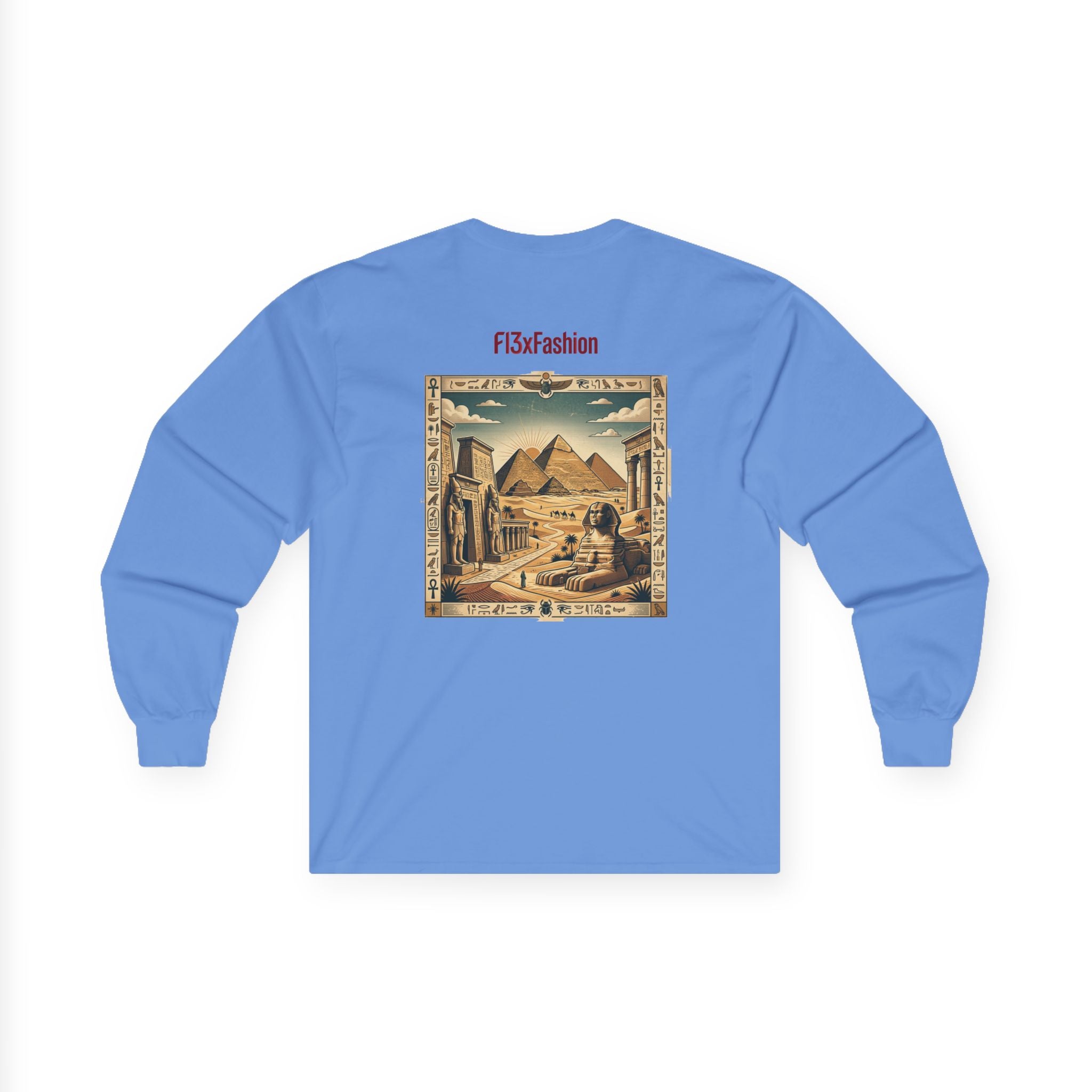 Egyptian Pyramids Vintage Graphic Long Sleeve Tee