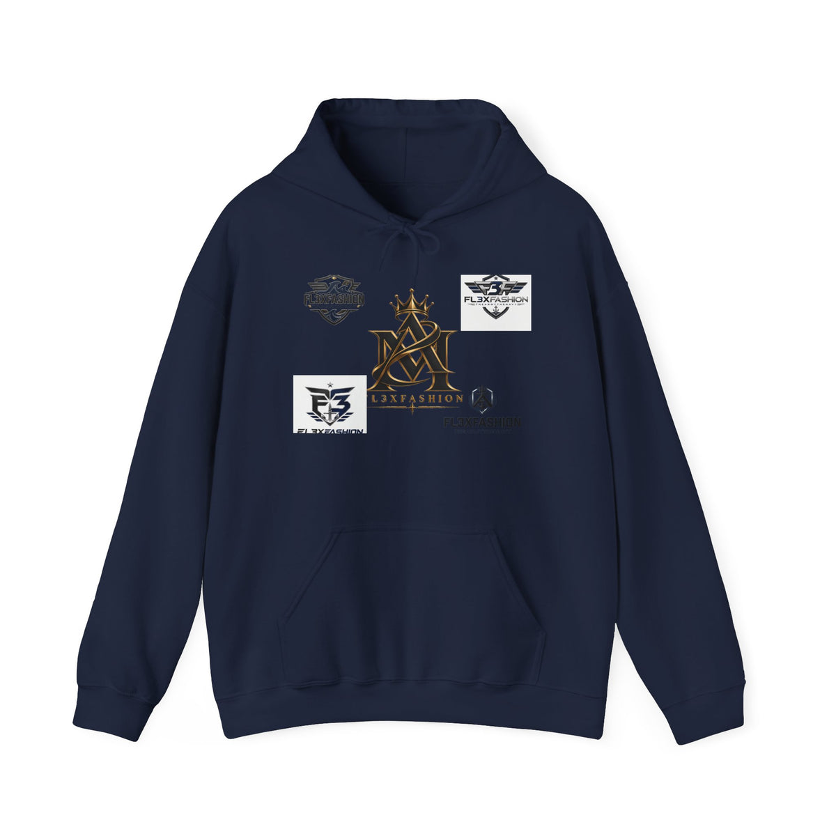 Logo Patch Hoodie — Streetwear Crest Graphic Pullover