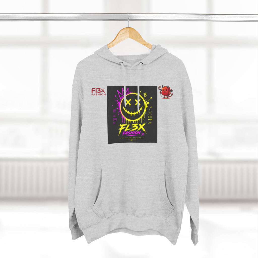 Smiley Neon Graphic Hoodie — FL3X Fashion Streetwear