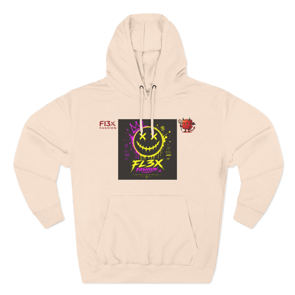 Smiley Neon Graphic Hoodie — FL3X Fashion Streetwear