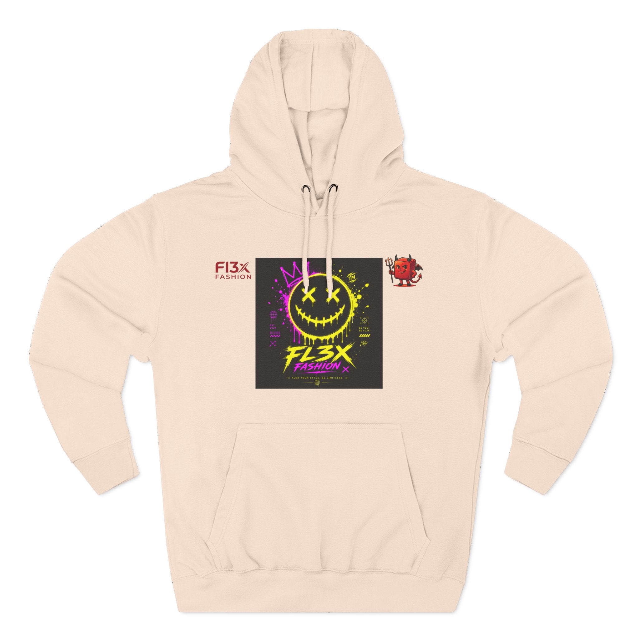 Smiley Neon Graphic Hoodie — FL3X Fashion Streetwear